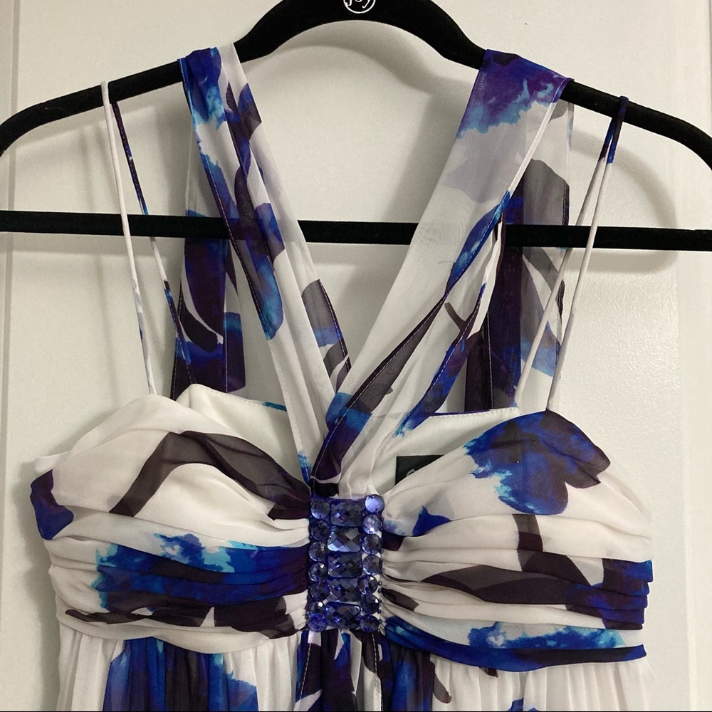 NWT SL Fashions Spaghetti Strap Floral Dress